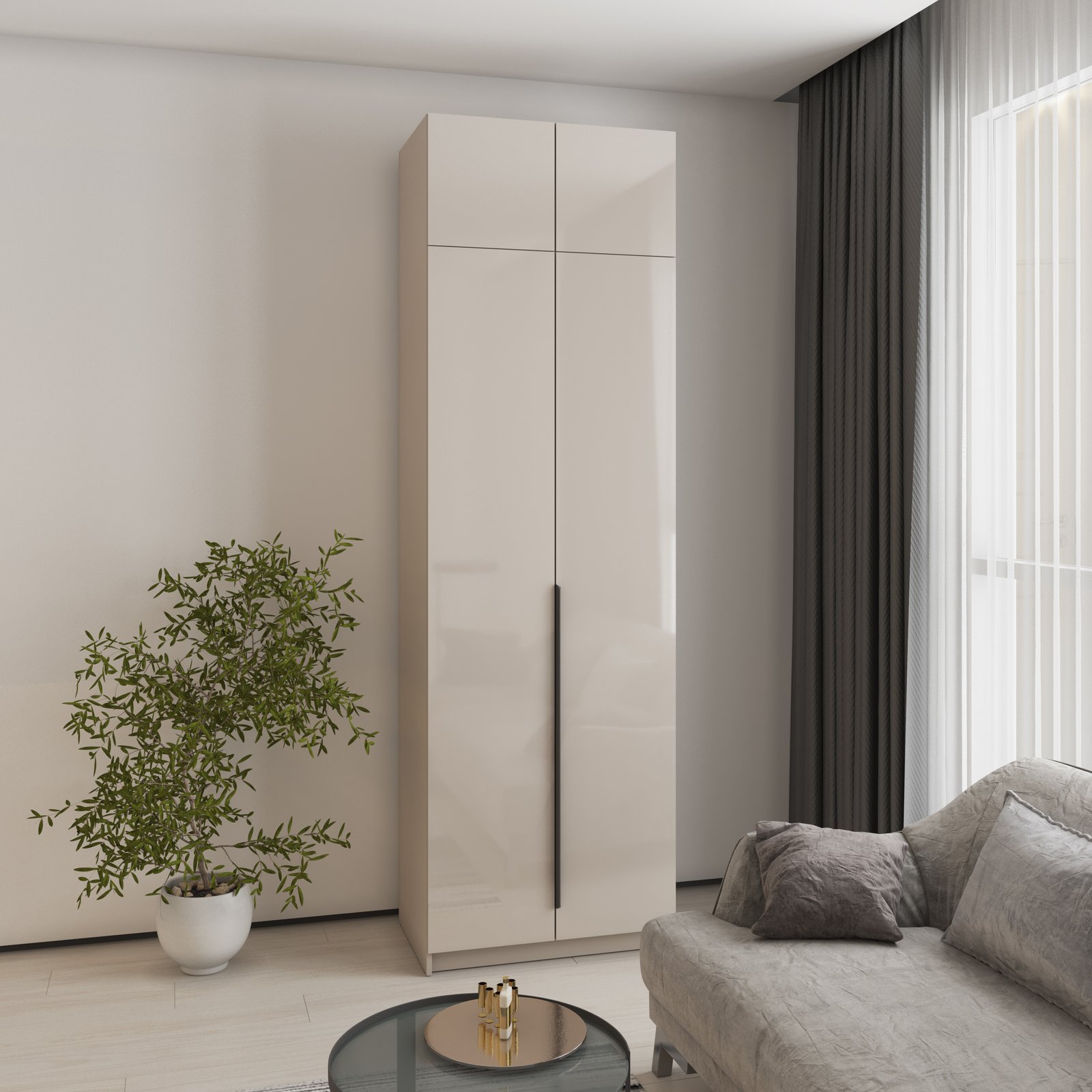 Корпус шкафа 0,8-A Кашемір Кашемір_Антресоль(Oscar)