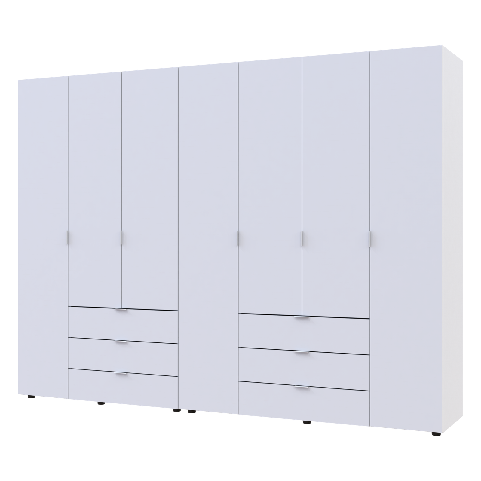 Комплект Гелар Білий 3+4 ДСП 271,2х49,5х203,4 (42002120)(5)